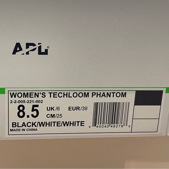 NWT APL Phantom Running Shoes Athletic Propulsion Labs Sneakers Black / White - Picture 7 of 16